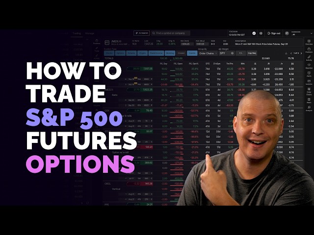 How To Trade Futures Options Like A Pro (/ES and /MES)