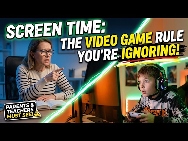 Screen Time: The Video Game Rule Parents and Teachers Ignore