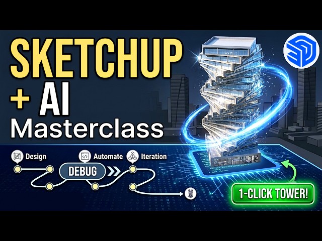 I Automated SketchUp with AI (Full Masterclass: CAD to 3D, Parametric Modeling & Extensions)