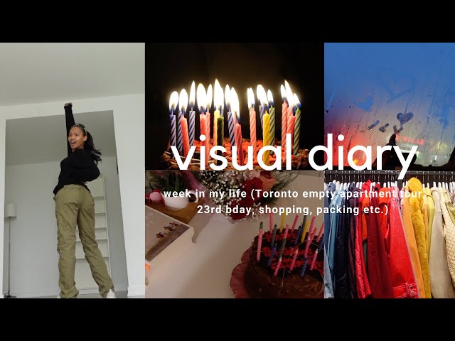 Toronto Diaries ☆  ep.2 (empty apartment tour, 23rd bday, packing, shopping etc.)