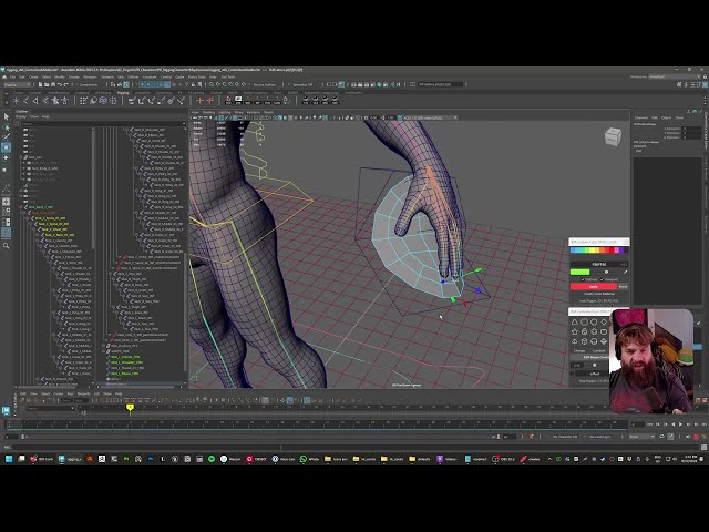 Rigging 07: Custom Arm Controllers and Fingers with constrains