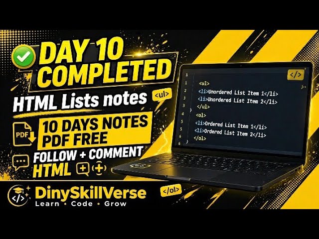HTML లో lists chala easy#html #html5tutorial#html5 #youtube#easy#hardwork#hardworkpaysoff #fyp#hype 