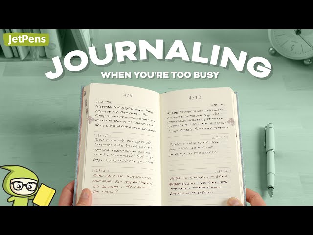 journaling for busy people 🥹 5 ideas to start the habit