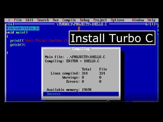 How to Download & Install Turbo C/C++ in Windows 10
