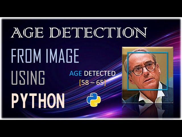 Age Detection from Human Face Images using Python Open-CV | deep learning | Age Detection | python
