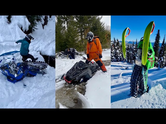 INSANE SLED FAILS AND WINS #3 | Snowmobile Fail Compilation 2024