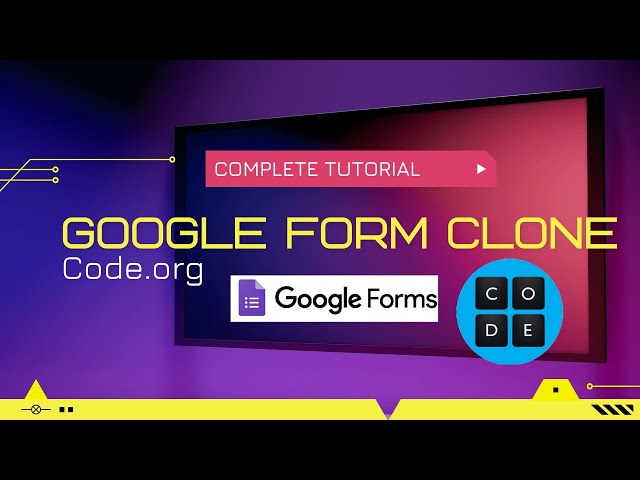 Google Form Clone | App Lab | Code.org | Complete Tutorial