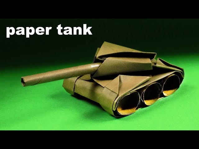 How to Make a Paper Tank. Origami tank