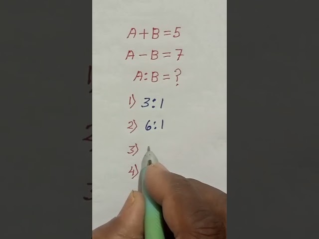 Maths Problem#maths#algebra#ratio#value#easymaths
