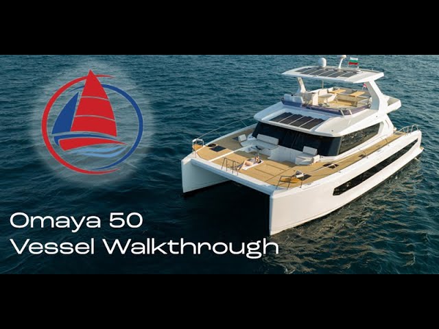 NUEVO Catamarán a Motor Omaya 50: Recorrido | El catamarán a motor de lujo de 15 metros más ancho...