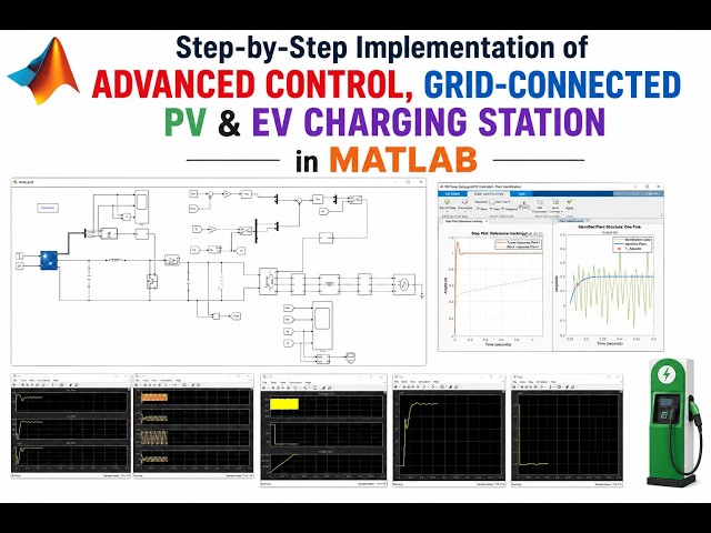 MATLAB Implementation of Advanced Control, Grid-Connected PV & EV Charging Station