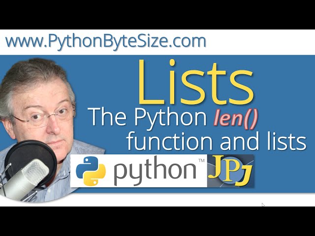 The Python len function and lists