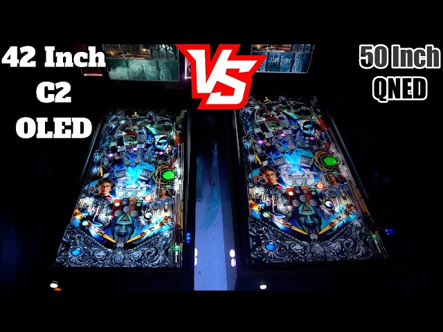 42 Inch C2 OLED vs 50 Inch QNED - Virtual Pinball Screen Comparison