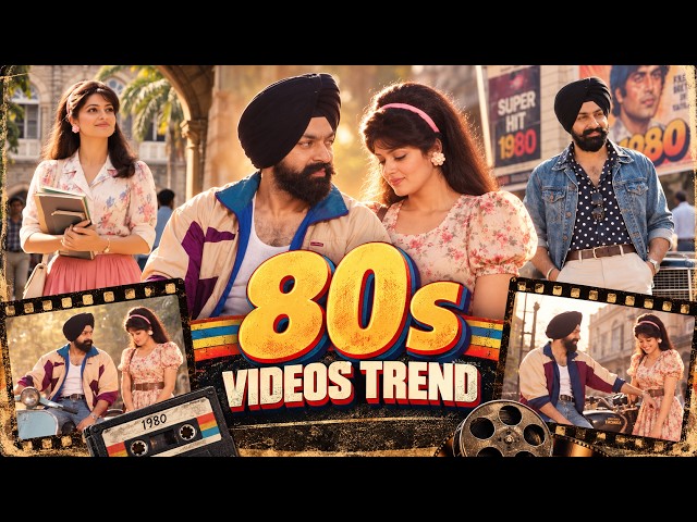 How to Make 80s AI Videos  🔥 | Viral Instagram Trend | Free AI Prompts | 1980s Video Trend #ai #80s