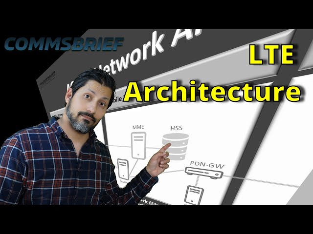 Arquitectura de red 4G LTE simplificada