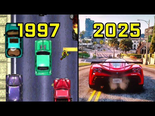 Evolution of Grand Theft Auto 1997-2025