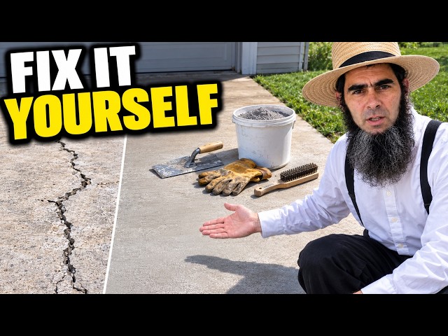 STOP Paying to Fix Concrete Cracks... Do It Yourself the CHEAP WAY