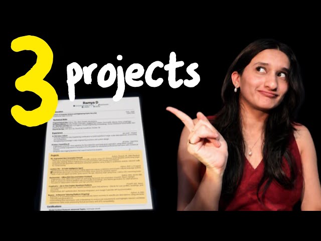 RESUME PROJECTS TO STAND OUT IN INTERVIEWS