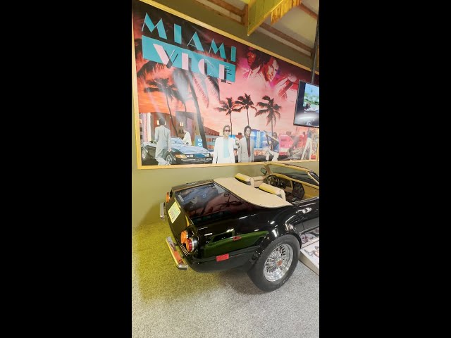 Original screen-used Ferrari Daytona from Miami Vice up close at Volo Museum!