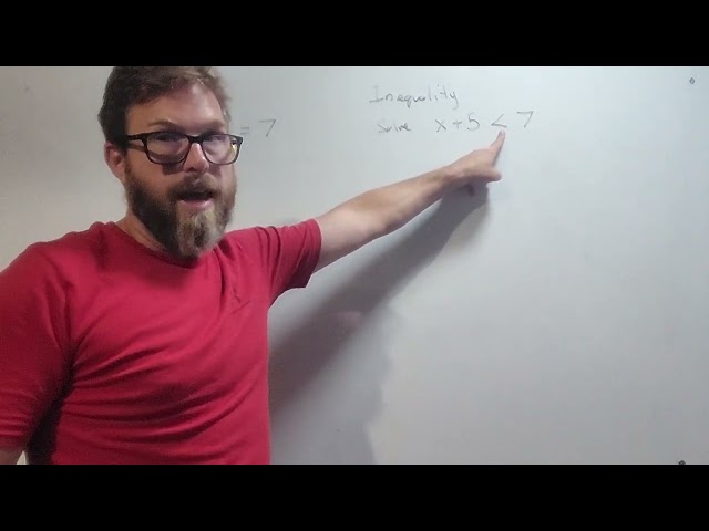 Set builder notation and interval notation. Solving simple linear inequalities.