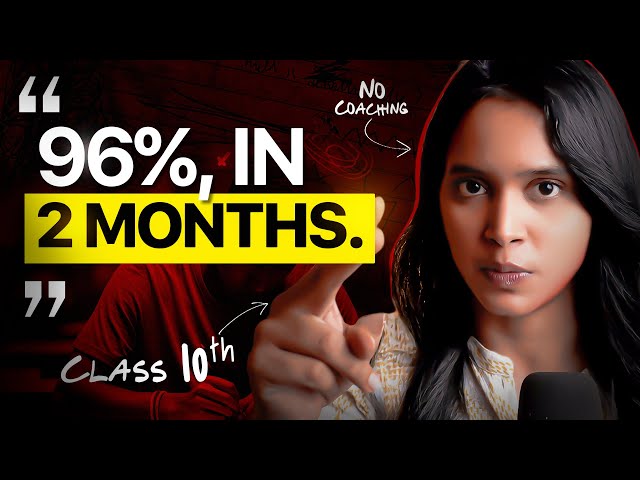How I Scored 96% in Class 10 in Just 2 Months🎯 | *NO COACHING*| Class 10th | CBSE 2026