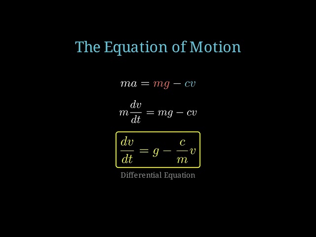 The Falling Parachutist Problem | Euler's Method vs Analytical Solution | Numerical Methods