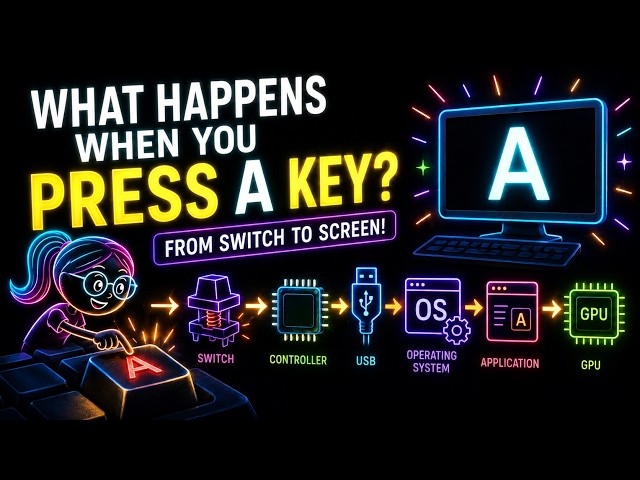 What Actually Happens When You Press a Key? ⌨️ | From Switch to Screen