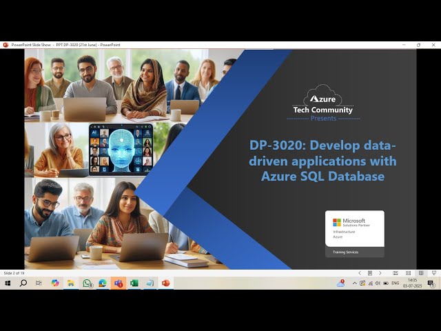 DP-3020: Develop data-driven applications with Azure SQL Database (Part-1)