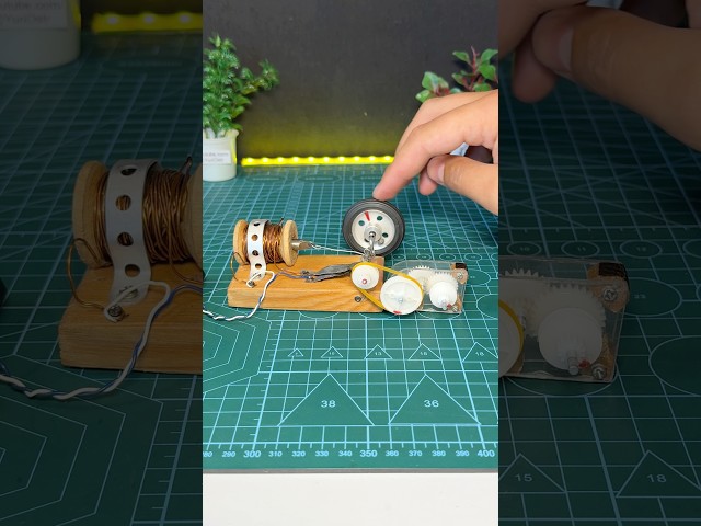 Solenoid Engine Mechanism - cool things you can make at home #tech #shorts #diy #motor