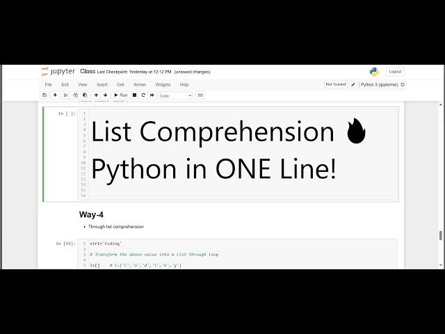 Python Class 28: List Comprehension Made Easy | Powerful One-Liners in Python