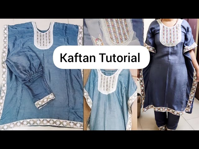 Kaftan|Lace pattern| #stitch #kaftan #stichingideas #stichingclass #tutorial #howto #viralvideo