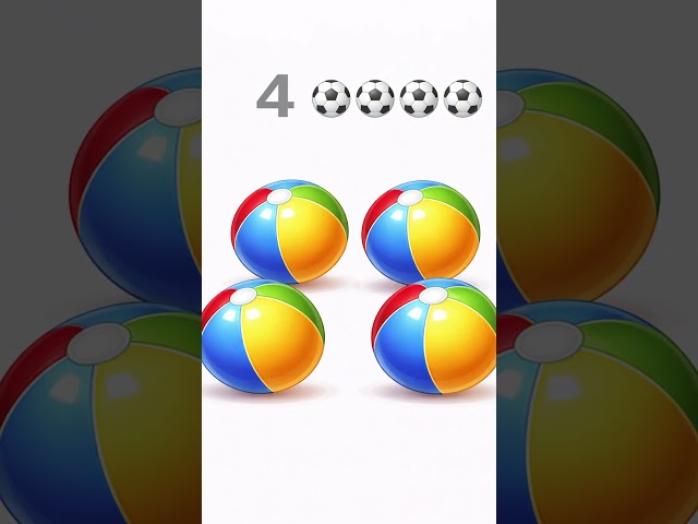 How Many Balls? ⚽|Interactive Counting Game | Learn Numbers 1–5 for Toddlers |Kids Shorts #animation