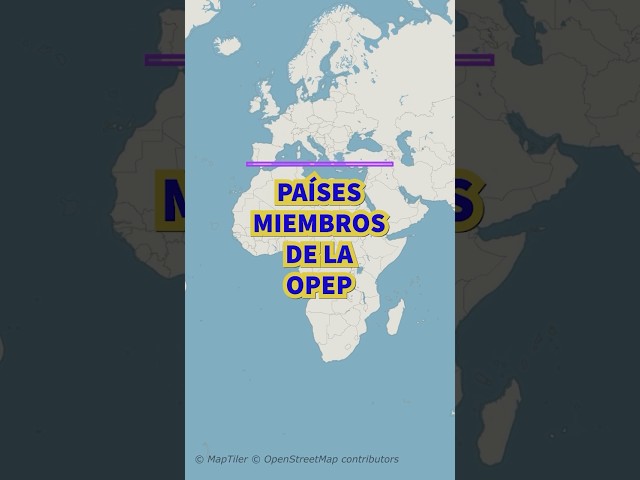 Países miembros de la OPEP. #petroleo #opep #paises