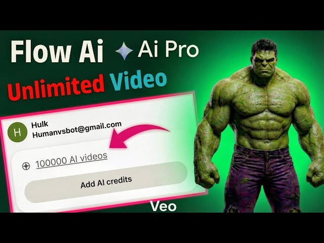 How To Create Viral Hulk Ai Video। Create Ai Video With Veo l Flow Ai Se Video Kaise Banaye 