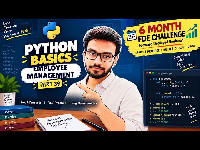 🔥 FDE Journey 39 — Python OOPS advanced excercise.. !!