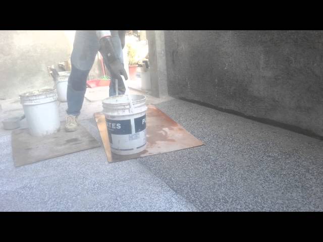 Small Stones Installation on Floor    (  pebble  Dashing   )  Part  2
