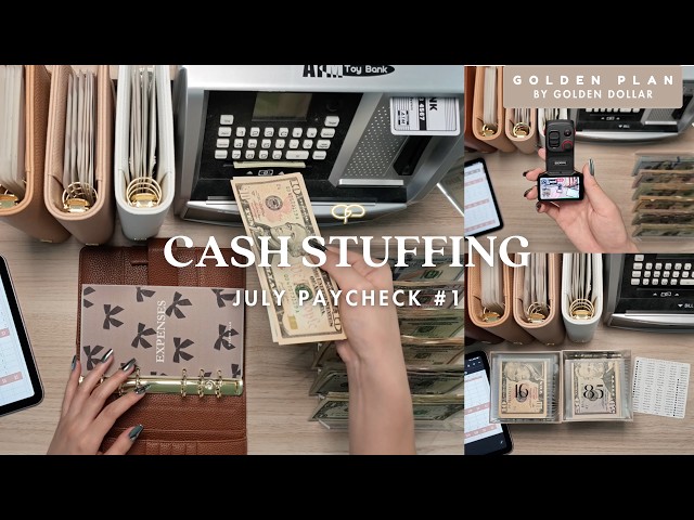 july cash envelope stuffing | paycheck #1 💸 📸 ✨