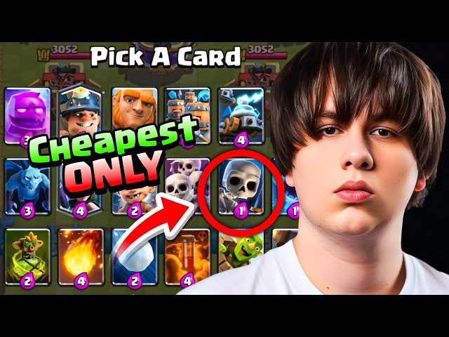 Picking Only the CHEAPEST Cards in Mega Draft