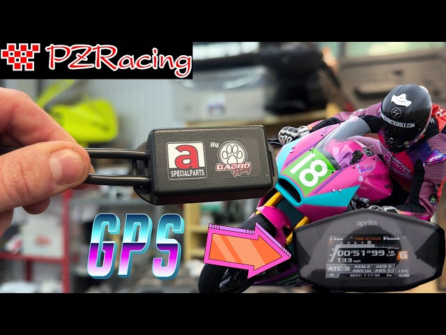 Adding GPS to STANDARD Aprilia RS660 Clocks - PZ Racing Lap Timer