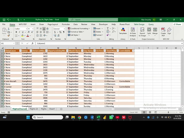 How I Clean Raw Data in Excel Power Query | Skyline Air Capstone (Day 51)