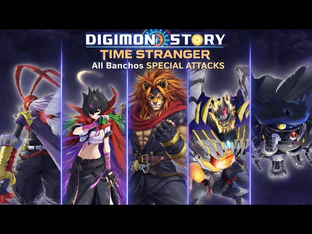 ALL DLC 2 BANCHO DIGIMON SPECIAL ATTACKS (Digimon Story Time Stranger)