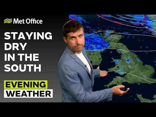 27/07/2026 - Rain in the north, dry in the south - Evening Weather Forecast UK– Met Office Weather