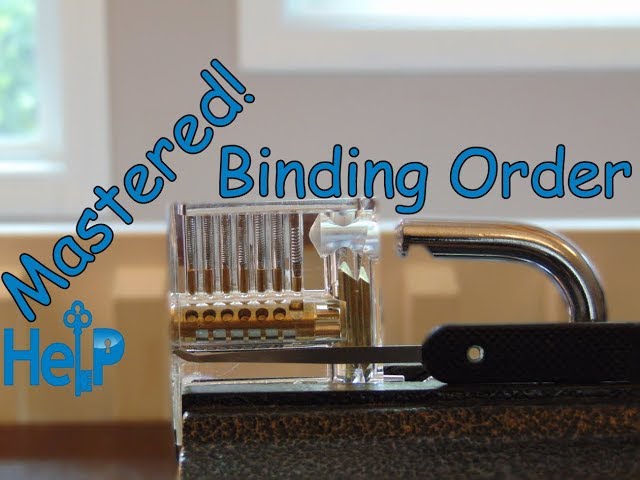 [76] How To Learn The Binding Order When Picking Locks
