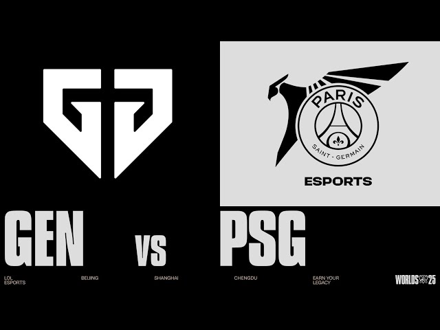 GEN vs PSG | WORLDS 2025 | Swiss