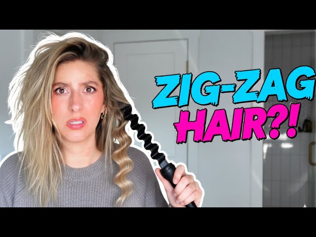 TRYING A ZIGZAG CURLING IRON - Does this thing actually work?