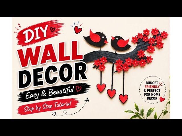 🌸 DIY Wall Decor | Easy & Beautiful Handmade Wall Hanging | Step-by-Step Tutorial✨