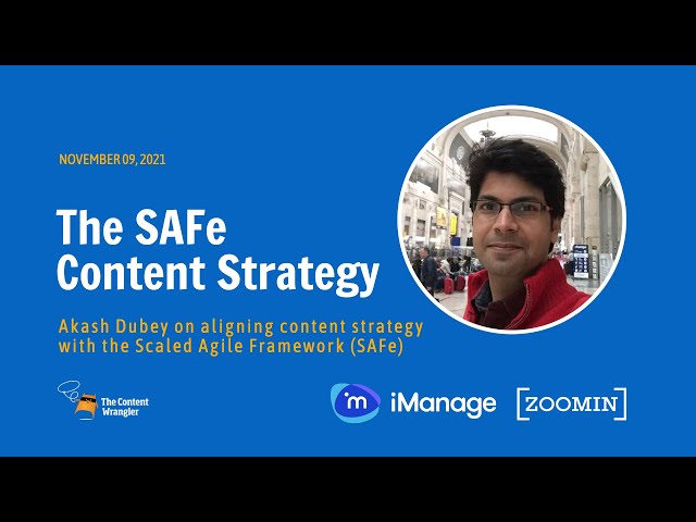 SAFe Content Strategy: Aligning Content Strategy with the Scaled Agile Framework