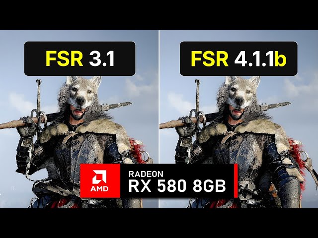 FSR 3.1 vs FSR 4.1 on RX 580 - 9 Games Tested
