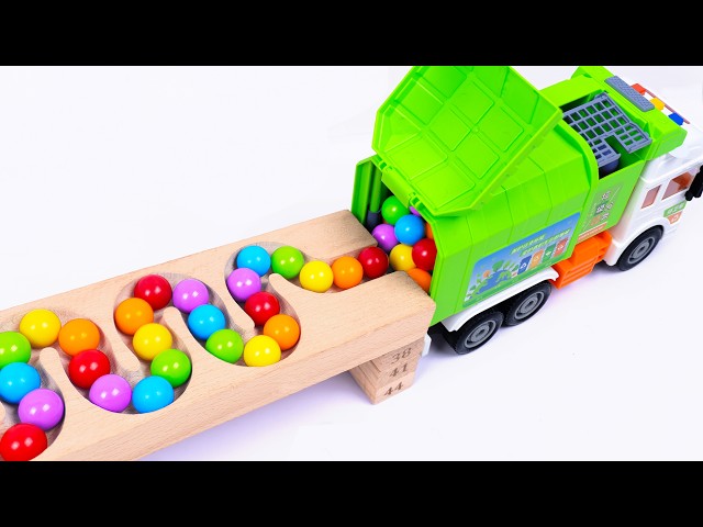 Marble Run ☆ HABA Track Race – Garbage Truck, Fast Trucks, Ambulance & Cars