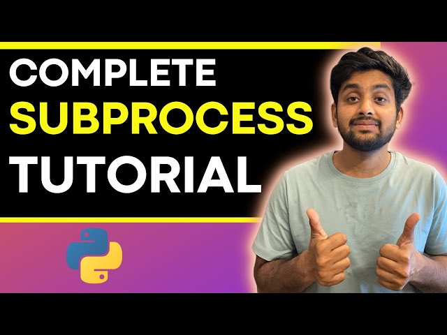 Complete SUBPROCESS Tutorial in Python | Learn is Powerful thing about Python 🔥🔥